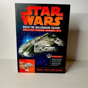 Star Wars Build The Millennium Falcon Deluxe Paper Model Kit New In Original Box